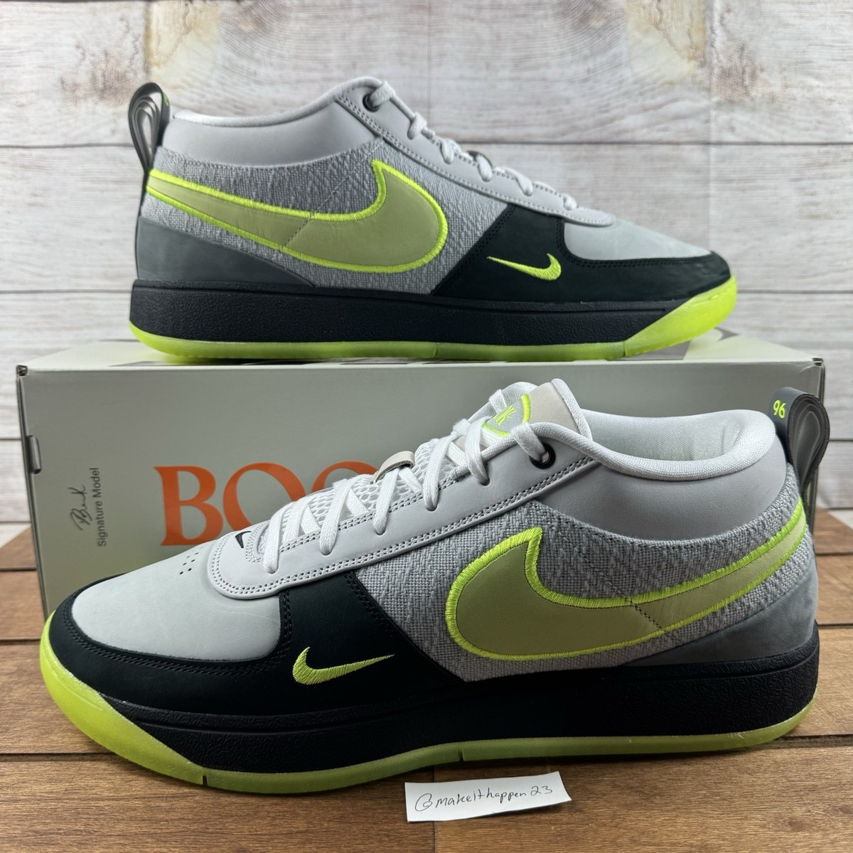 Nike Book 1 'Neon 95' Green Black Grey Devin Booker HJ4388-001 Men
