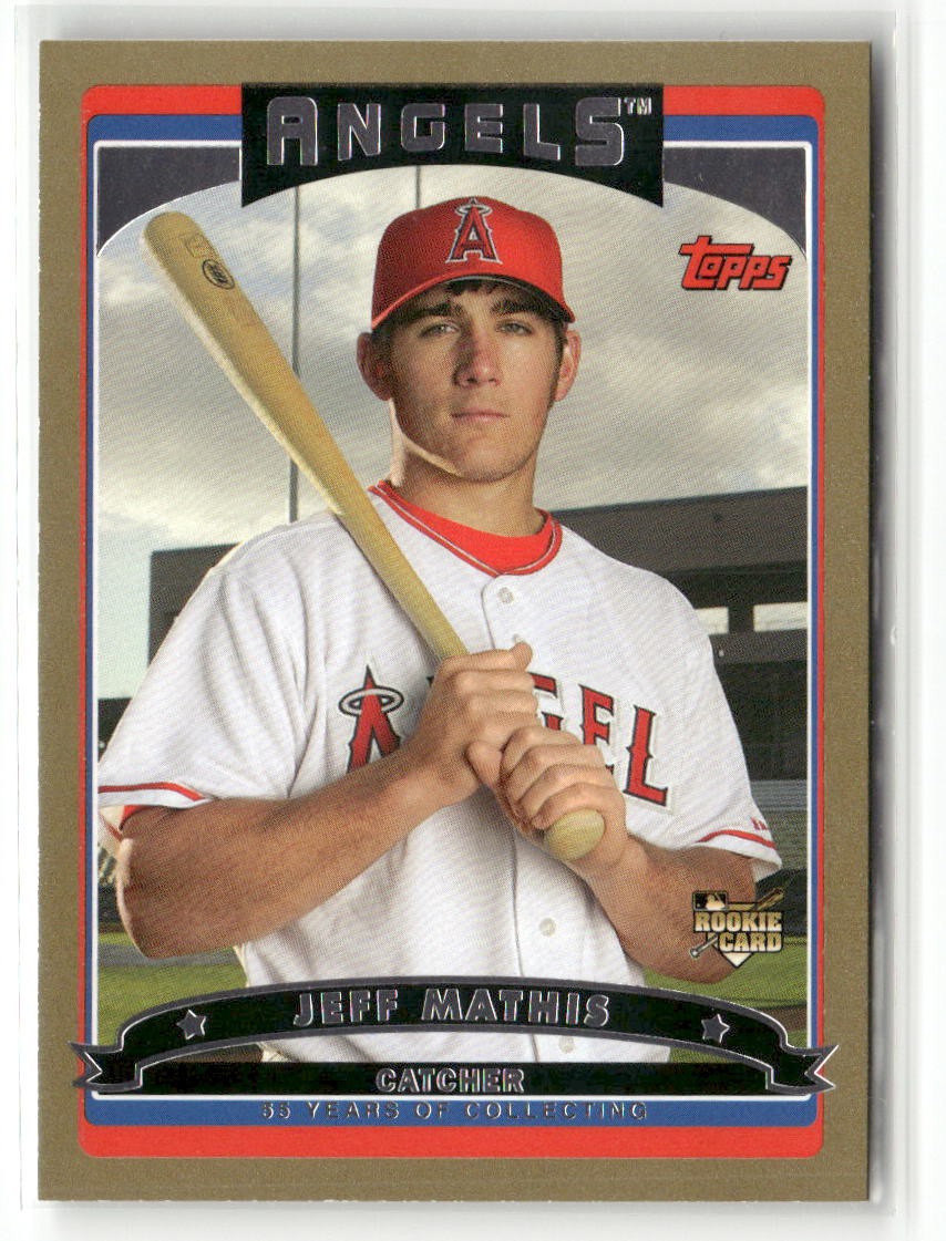 2006 Topps #299 Jeff Mathis Gold #/2006 RC ROOKIE SP