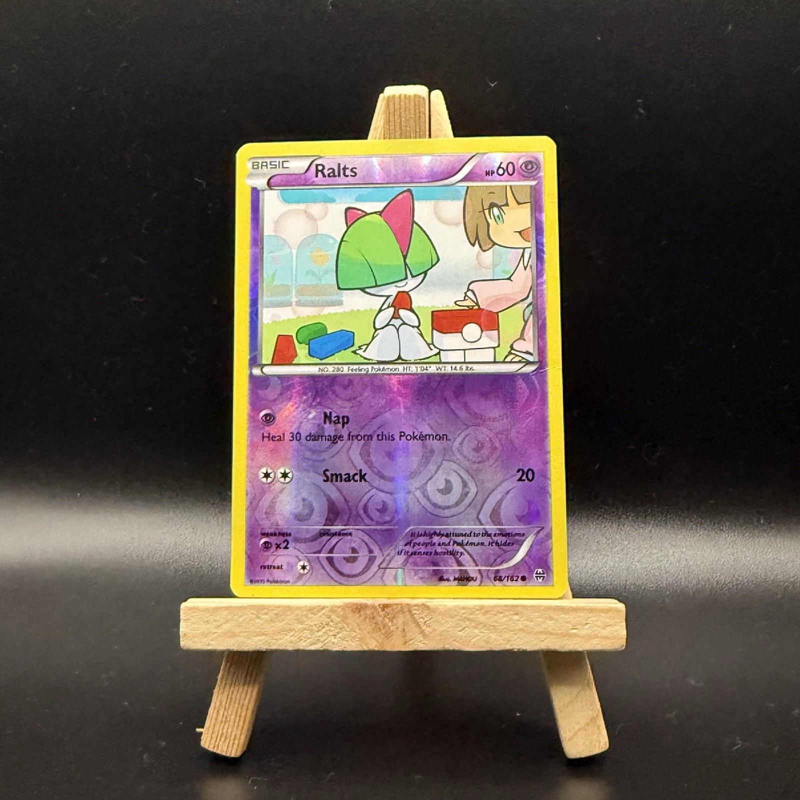 Ralts XY - BREAKthrough #68/162 Reverse Holo Pokemon Card - NM