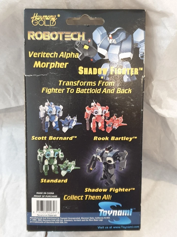 NUEVO Harmony GOLD ROBOTECH Veritech Alpha Morpher 3" SHADOW FIGHTER - TOYNAMI Foto 3 de 4