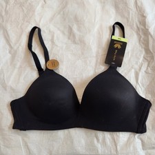 New Wacoal 258984 Women's How Perfect Soft Cup Bra Black 32B Wireless NWT