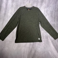 Rugged Elements Layer Shirt Mens Large Green Performance Crew Stretch Thermal