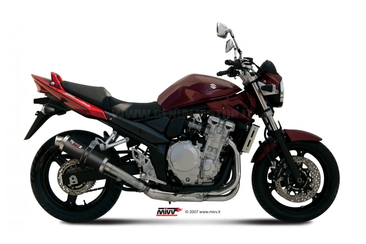 Mivv Exhaust Muffler GP Carbon Fiber for Suzuki Gsf 650 Bandit 2007 > 2015