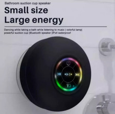 Waterproof Bluetooth Wireless Shower Speaker Bathroom Speaker LED Light 