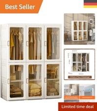 Eleganter Kleiderschrank mit Magnettüren, 104x50x136cm – Praktisch & Stylisch