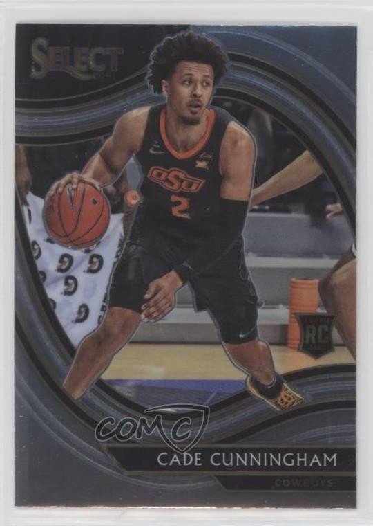 2021-22 Panini Chronicles Draft Picks Select Cade Cunningham #276 Rookie RC 8x7