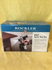 Rockler HVLP Finishing Spray Gun Set HLVP-1000 High Vol/Low Pressure  NEW Unopen