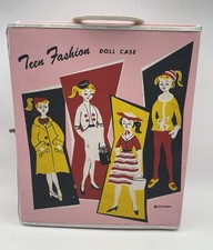 Vintage Barbie Teen Fashion Doll Pink Storage Carrying Case 1962 Rare HTF