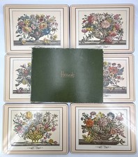 Vintage HARRODS PIMPERNEL x 6 PLACE MATS Furber Flowers - Classical