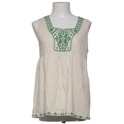 H&M, Top, Größe: M, Beige/Grün, Baumwolle, Sonstiges, Damen #Swt