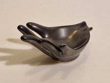 Vallauris - Main en céramique - émail noir mat / perlé - Vintage 60’s
