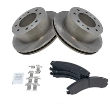 Disc Brake Kit-Semi-Metallic Brake Pad and Rotor Kit TRQ BKA11783