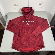 Men s Jordan Pullover Hoodie Sweatshirt OU Sooners Sz M