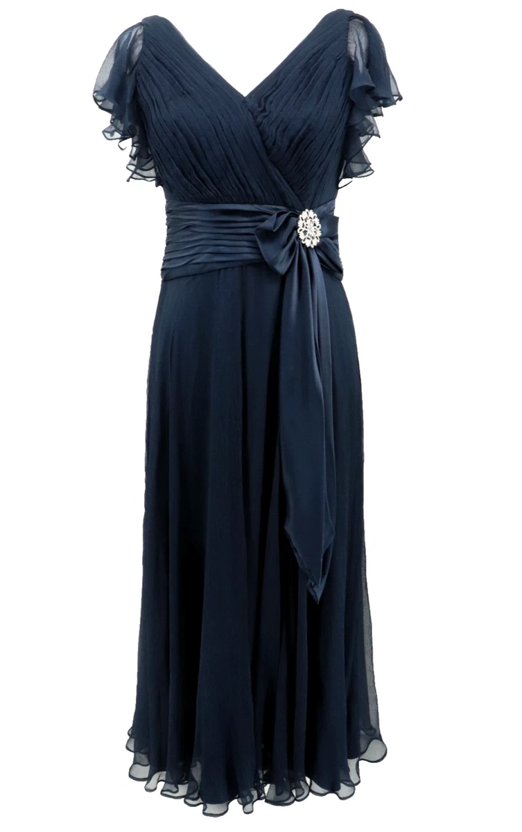 slim fit dress slacks Tadashi Shoji CHU25415L Long Blouson Pleated Formal Evening Dress – The  Dress Outlet