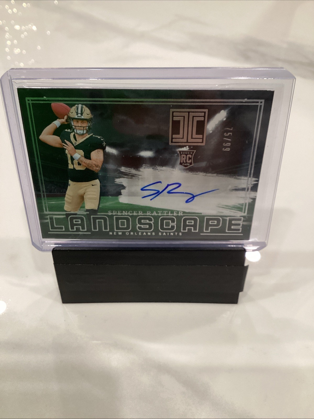 2024 Panini Impeccable - Rookie Landscape Spencer Rattler #RLA-SRR /99 (AU, RC)