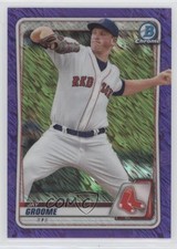 2020 Bowman Chrome Prospects Purple Shimmer Refractor Jay Groome #BCP-185 fm0