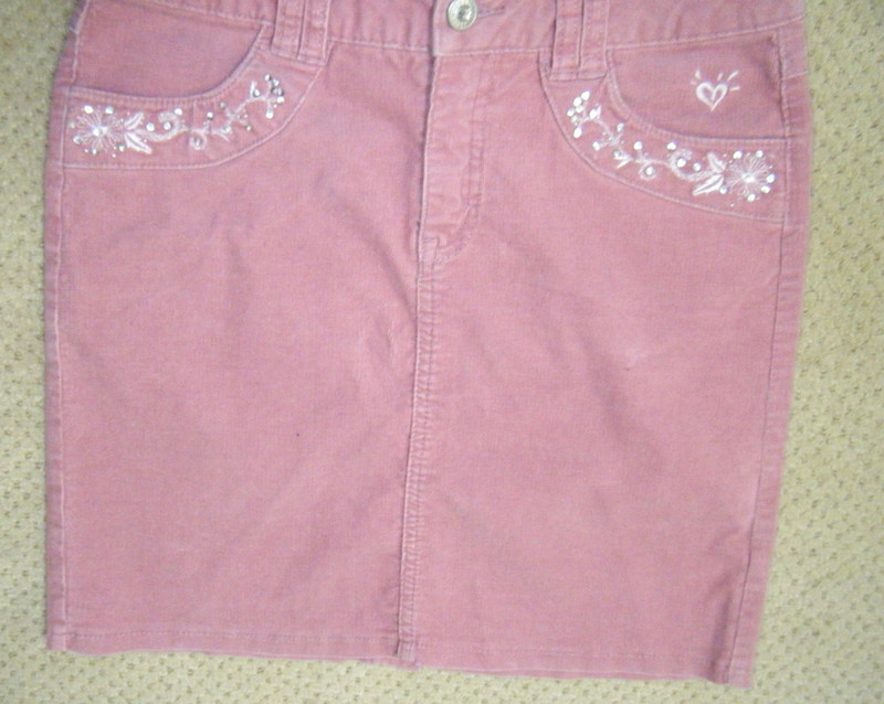 EUC Justice Girl's Stretch Embellished Skirt Size 12 Reg.