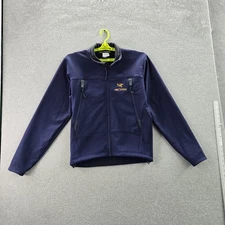 Arc'teryx Men Jacket S Blue Gamma SV Polartec Logo Gold Embroidery Softshell