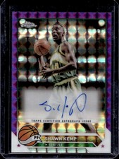 2023-24 Topps Chrome Shawn Kemp Auto Purple Geometric Refractor #CG-SK
