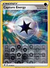 POKEMON TCG REBEL CLASH CAPTURE ENERGY UNCOMMON 171/192 REVERSE HOLO NEAR MINT