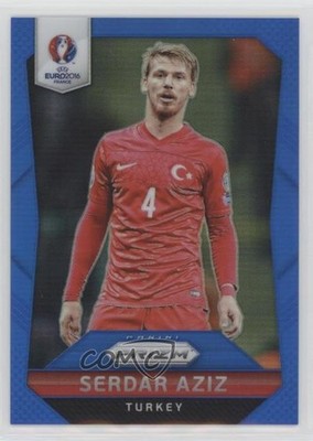 2016 Panini Prizm UEFA Euro Blue Prizm 148/249 Serdar Aziz #206 Rookie RC 4t7