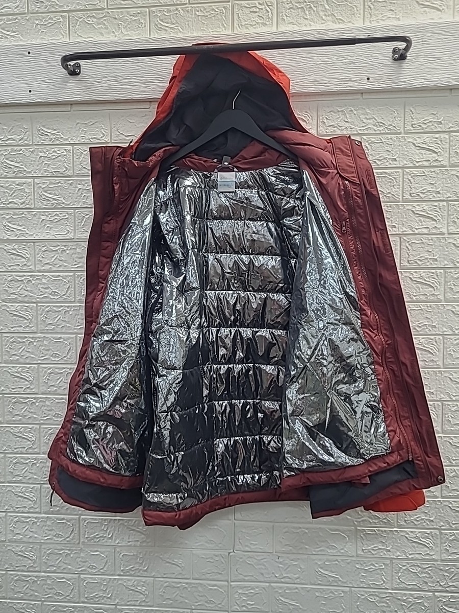 NEW Columbia Mens Nordic Point FS Interchange Jacket Red/Maroon