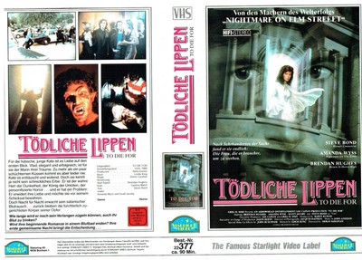 (FSK 18) VHS Videokassette - Tödliche Lippen - Starlight Video - ungekürzt