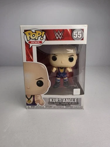 Funko Pop Vinyl WWE Kurt Angle #55 WWE POP Corner Damage See Pic