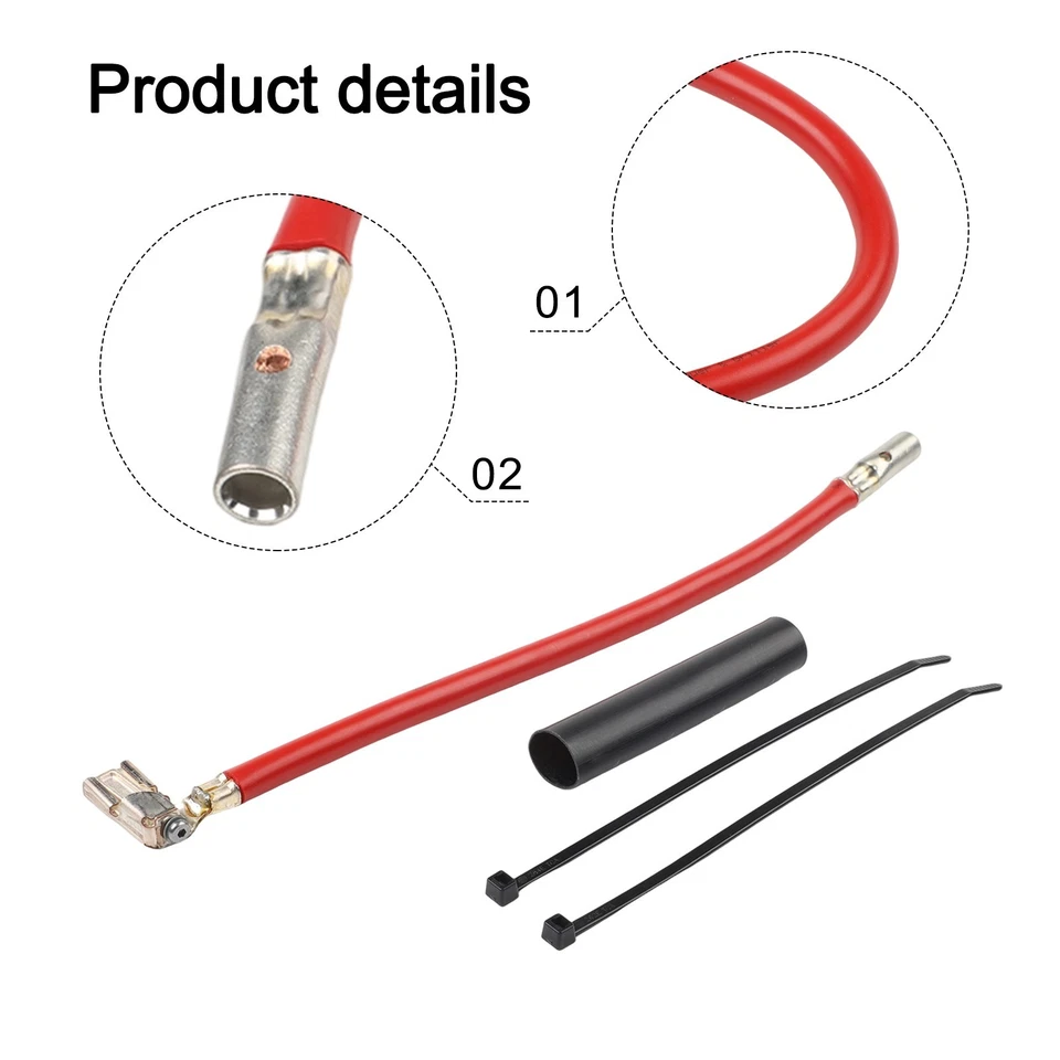 Battery Cable Kit Anti-corrosion Material High Universality Compatibility - Image 4 of 4