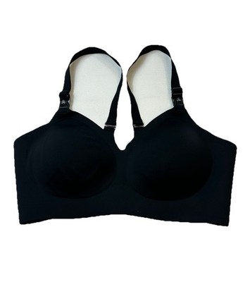 Momcozy Nursing Bra Black Large Seamless Padded Adjustable Straps Maternity