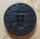 RARE ! CIVIL WAR UNION NAVY PE-COAT BUTTON WATERBURY BUTTON CO.  1  5/16"