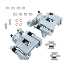 Pair Rear Brake Calipers Brackets Replacement Mustang 1999-2004 3.8L 3.9L 4.6L