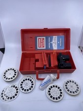 Vintage Viewmaster Lot 3 Viewers 74 Reels W/ Collector's Case E.T G.I Joe MOTU