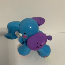 Fisher Price Amazing Animals Blue Elephant Toy Education Rattle Infant Child
