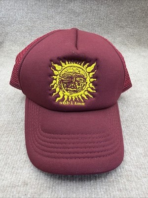 Sublime Sun Face Trucker Hat Red Mesh Snapback Band Cap 2022 Licensed