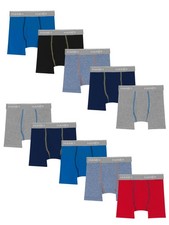 Hanes Boys' and Toddler Comfort Flex 10 Pack - Assorted Solids, Large US