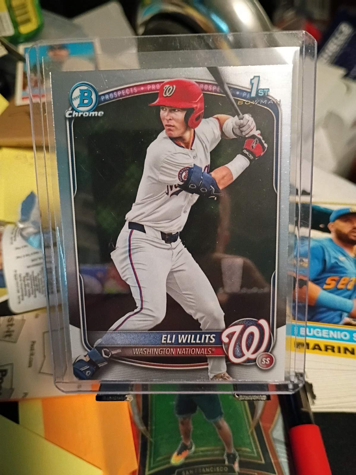 2025 Bowman Draft Eli Willits Chrome 1st Prospect #BDC-1 Nationals 🔥💪🔥💪