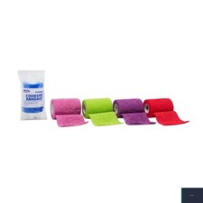 Cohesive Compression Bandage Wrap 3 Inch Assorted Latex-Free 24 Count