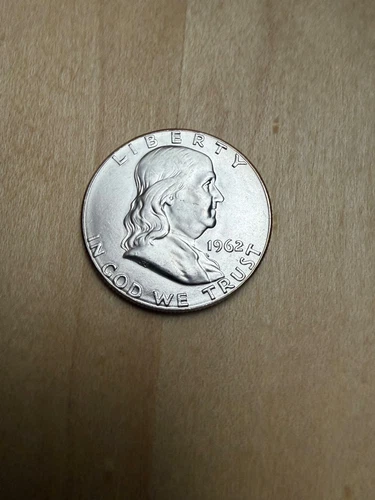 1962 Benjamin Franklin Silver Half Dollar - Choice BU  ..Brilliant Luster