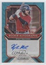 2021 Panini Prizm Rookie Teal Wave 36/50 Wyatt Mathisen #RA-WM Auto uk2