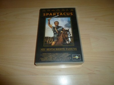 VHS Film - Spartacus - Kirk Douglas - Restaurierte Fassung - Videokassette