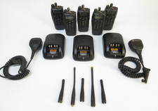  LOT OF 5 Motorola XPR6550 UHF2 450-512 MHz AAH55TDH9LA1AN Two-Way Radio GMRS