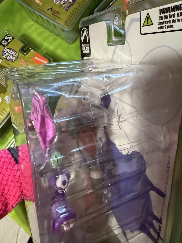 Lote de 7 figuras de acción Invader Zim 2004 raras en caja Foto 4 de 4