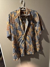 Tropical Island Traditions Of Hawaii Shirt Men's Size XL Button Up Vintage