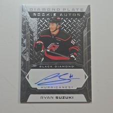 Upper Deck Black Diamond Plate Rookie Autos Autograph Ryan Suzuki Hurricanes