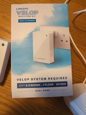 Linksys Velop Mesh Plug In WiFi Extender Model WHW01P Used Good Condition
