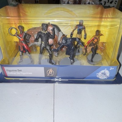 Disney Marvel Black Panther Plastic Multicolor Figurine Set Collectible