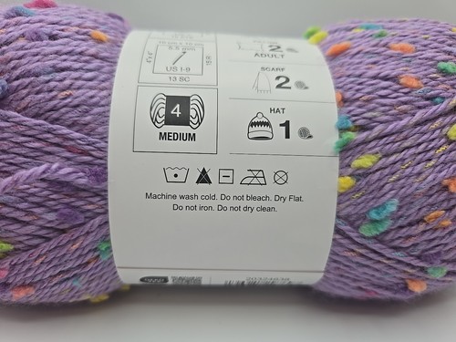 Big Twist Totally Tweed Yarn "Disco Queen" Acrylic Blend 5.29oz/295yds Weight #4 - Picture 6 of 9