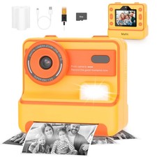 Kids Camera Instant Print1080P Instant Camera for KidsSelfie Digital Camera w...