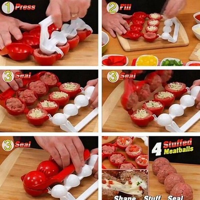 Meatball Maker - Easy Use, Clean Up & Perfect Homemade Meatballs Tool